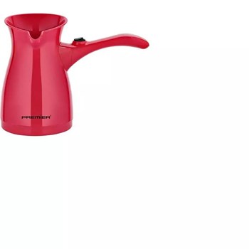 Premier PTC 2016 Türk 1000 Watt 300 ml 4 Fincan Kapasiteli Kahve Makinesi Kırmızı