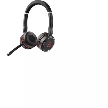 Jabra Evolve 75 UC Stereo Siyah Kırmızı Headset Saç Bandı Kulaklık