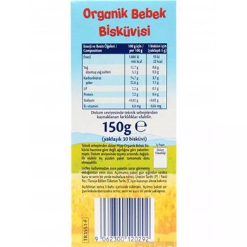 Hipp 6+ Ay 4x150 gr Organik Bebek Bisküvisi