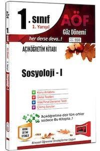 1. Sınıf 1. Yarıyıl Sosyoloji 1 Kod:1133 Yargı Yayınları (ISBN: 9786051575827)