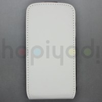 Samsung Galaxy S3 i9300 Kılıf Dik Kapaklı Beyaz