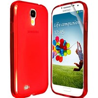 Soft TPU Galaxy S4 Slikon Kırmızı Kılıf MGSCDMWXAGJ