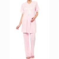 Elija Dantelli Pijama Takımı Pembe M 31748014