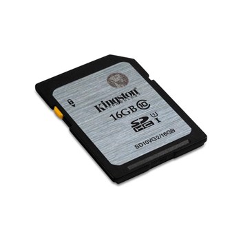 Kingston 16GB Class10 UHS-I SDHC Hafıza Kartı (45MB/s) SD10VG2/16GB