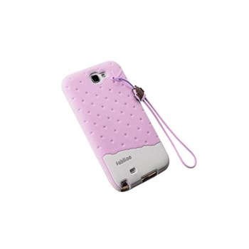 Fabitoo Samsung Galaxy Note 2 Candy Kılıf Pembe