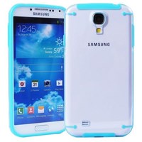 Microsonic Hybrid Transparant Kılıf - Samsung Galaxy S4 I9500 Mavi