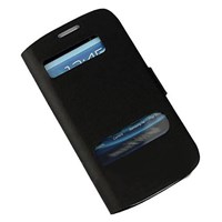 Microsonic Ultra Slim Standlı Deri Kılıf - Samsung Galaxy I9300 S3 - Siyah