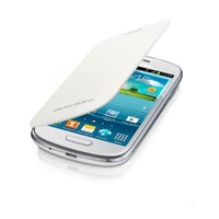 Microsonic Delux Kapaklı Kılıf Samsung Galaxy S3 Mini I8190 Beyaz