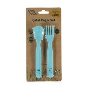 Baby&Plus Eco Friendly Çatal Kaşık Set Mavi 33028820