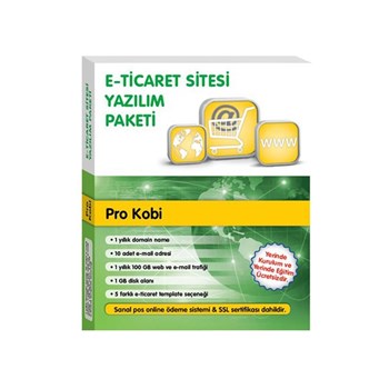 E-Ticaret Sitesi Yazılım Paketi /Pro Kobi (Yazılım)