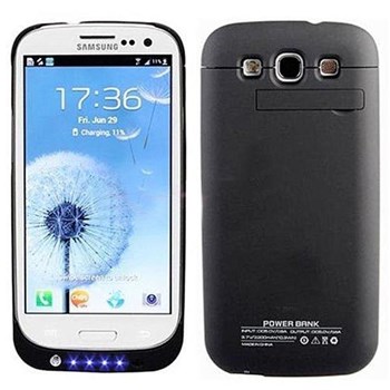 PowerCase Samsung S3 Şarjlı Kılıf Siyah MGSGTXEMX36