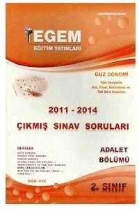 2. Sınıf 3. Yarıyıl Adalet Çıkmış Sorular (Kod 605) Egem Yayınları (ISBN: 9786054950171)