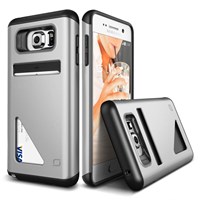 LIFIC Samsung Galaxy Note 5 Mighty Card Defense Series Kılıf - Renk : Light Silver