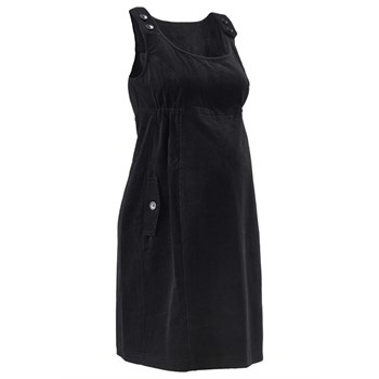 bpc bonprix collection Hamile giyim kadife elbise - Siyah