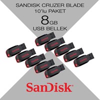 Sandisk 8 GB Cruzer Blade 10lu paket