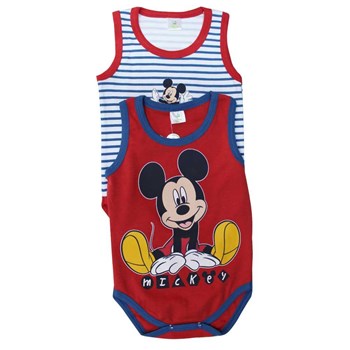 Mickey Mouse MC4210 Erkek 2li Body Kırmızı 9-12 Ay (74-80 Cm) 33442167