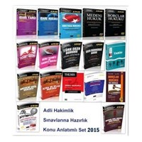 Adli Hakimlik Sınavlarına Hazırlık Konu Anlatımlı Seti 2015 (ISBN: 978605913900015)