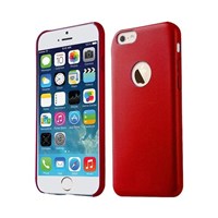 Microsonic Slim Leather iPhone 6 Plus (5.5'') ince Deri Kılıf Kırmızı
