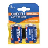 Onecell Ultra Dijital Alkalin D Boy Pil 2`li