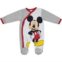 Disney Mickey Mouse Yandan Çıtlı Tulum Gri 6-9 Ay 25434560