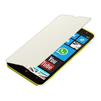 Microsonic Ultra Thin Kapaklı Nokia Lumia 1320 Kılıf Beyaz