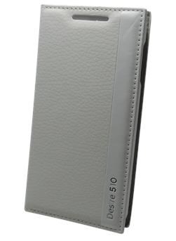 HTC Desire 510 Kapaklı Kılıf Beyaz