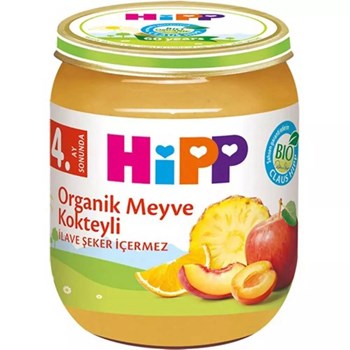 Hipp 4+ Ay 125 gr Meyve Kokteyli Kavanoz Maması