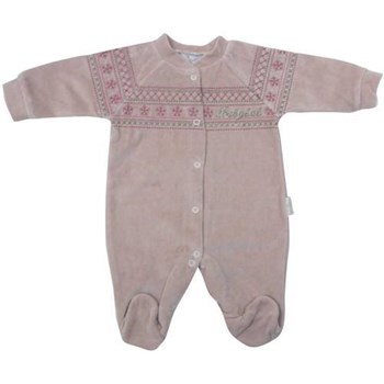 Babybal L 97468 Kadife Kilim Desenli Bebek Tulumu Gül Kurusu 3-6 Ay (62-68 Cm) 30280992