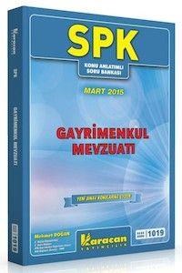 SPK 1019 Gayrimenkul Mevzuatı Karacan Yayınları (ISBN: 9786053300670)
