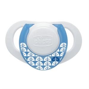 Chicco Physioring Silikon Emzik Mavi Tekli 0 Ay+ 29473207