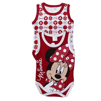 Minnie Mouse MN4917 Kız 2li Body Kırmızı 6-9 Ay (68-74 Cm) 33443326