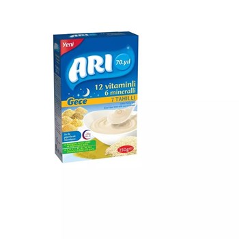 Arı Gece 6+ Ay 12 Vitaminli 6 Mineralli 7 Tahıllı Sütlü 250 gr Pirinç Unu