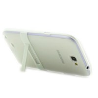 Microsonic Standlı Soft Samsung Galaxy Note 2 Kılıf Beyaz