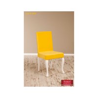 Sanal Mobilya Simay Demonte Sandalye Beyaz - Sarı V-201 25341711