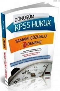 Dönüşüm KPSS Hukuk Tamamı Çözümlü 10 Deneme (ISBN: 9786054974283)