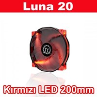 Thermaltake Luna Anti vibration 200 mm Kırmızı LED li Sessiz Fan