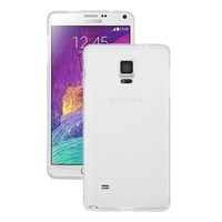 Microsonic Transparent Soft Samsung Galaxy Note 4 kılıf Beyaz