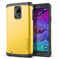 Verus Samsung Galaxy Note 4 Case Damda Veil Series Kılıf - Renk : Special Yellow