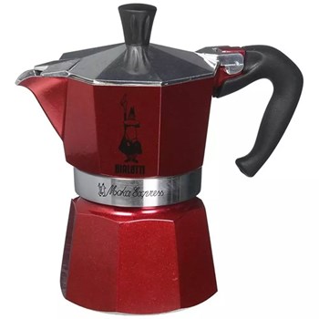 Bialetti 4941 1 Fincan Kapasiteli Moka Express Kahve Makinesi Kırmızı