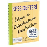 2015 KPSS Eğitim Bilimleri Ölçme ve Değerlendirme Ders Notları X Yayınları (ISBN: 9786054895861)