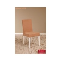 Sanal Mobilya Helen Demonte Sandalye Beyaz - Kahve Haki V-378 25341882