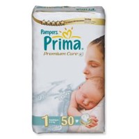 Prima Bebek Bezi Premium Care 1 Beden Yenidogan Ekonomi Paketi 50 Adet