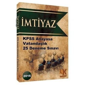 İmtiyaz KPSS Anayasa 25 Deneme Sınavı Kariyer Meslek Yayıncılık 2016 (ISBN: 2536241)
