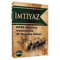İmtiyaz KPSS Anayasa 25 Deneme Sınavı Kariyer Meslek Yayıncılık 2016 (ISBN: 2536241)