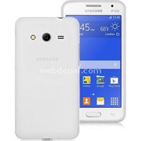 Transparent Soft Samsung Galaxy Core 2 Kılıf Beyaz