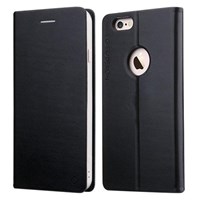 Microsonic Totu Design Book Series Iphone 6s Side Leather Standlı Kılıf Siyah