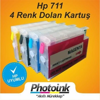 Hp 711 (Hp Designjet) Uyumlu Kolay Dolan Kartuşlar