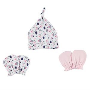 Baby&Kids Kuşlu Şapka Eldiven Set Pembe 6 Ay 26568443