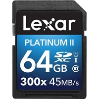 Lexar 64GB SDXC UHS-I 300X 45MB/s