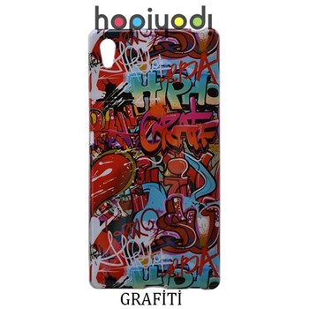 Sony Xperia Z4 Kılıf Grafiti Desenli Silikon Kapak